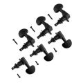 Diecast Guitar String Tuning Pegs Tuning Keys Machine Heads Tuners 3L 3R Black. 