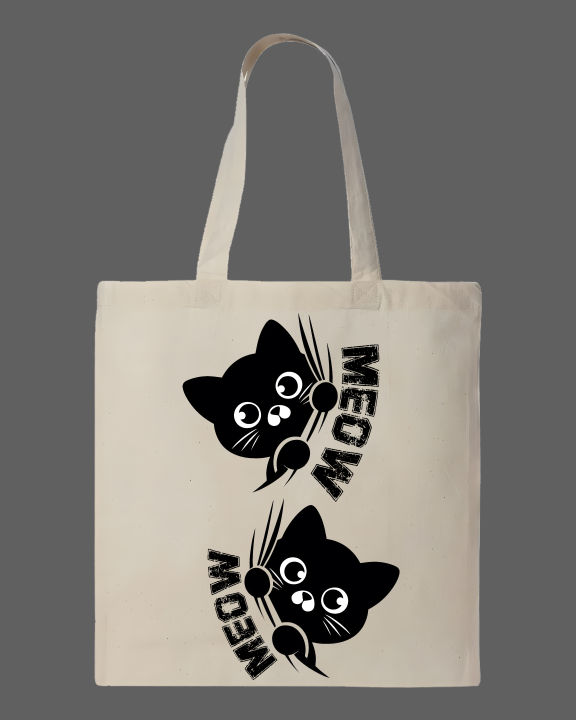 Cute%20Meow%20Cat%20Printed%20Tote%20Bag%20%E2%80%93%20Cat%20Design%20%7C%20Black,%20White%20-%20Image%202