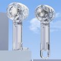 Silent Charging Cooling Fan with Hook Transparent Mini Fan Refrigerable Portable Turbo Handheld Fan Outdoor. 