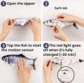 MoonCare - Soft Electric Moving Rechargeable Fish Interactive Plush Toys For Kids. 