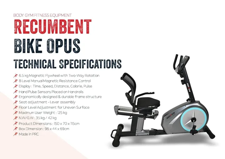 Body%20Gym%20Recumbent%20Magnus%20R2%20Fitness%20Exercise%20Bike%20With%208%20Level%20Magnetic%20Resistance%20%7C%20Stationary%20Gym%20cycle%20%7C%20exercise%20cycle%20for%20home%20use%20-%20Image%202