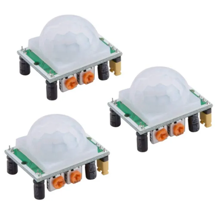 3Pcs%20HC-SR501%20Adjust%20IR%20Pyroelectric%20Infrared%20PIR%20Motion%20Sensor%20Detector%20Module%20with%20Relay%20Module%204%20Channel%20DC%205V%20-%20Image%204