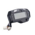 XHHDQES Universal Motorcycle Lcd Digital Meter Speedometer Odometer Tachometer 1000RPM Gauge for FZ16. 