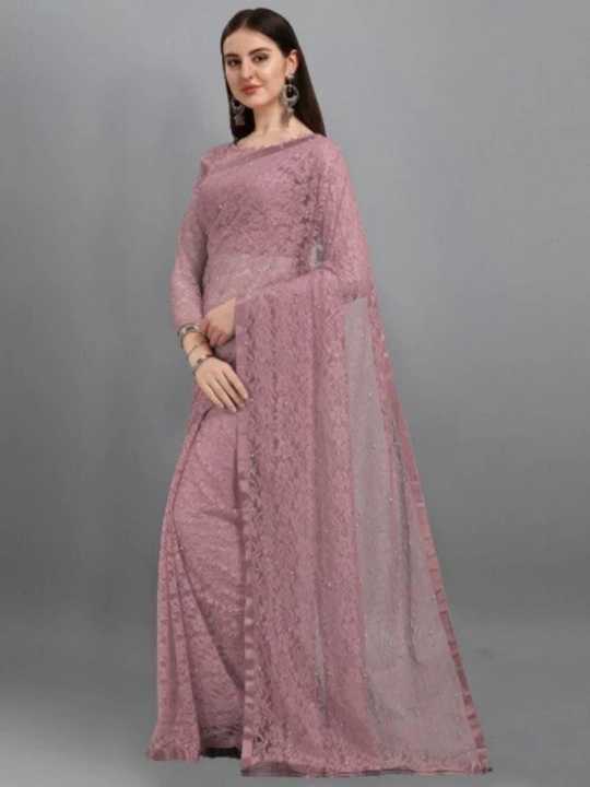 Self%20Design%20Bollywood%20Net%20Saree%20For%20Women%20-%20Image%202