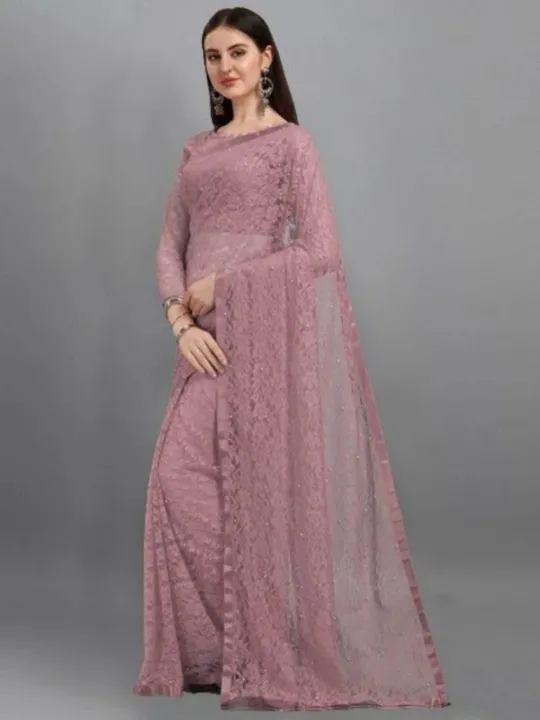 Self%20Design%20Bollywood%20Net%20Saree%20For%20Women%20-%20Image%202