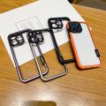 HODON Transparent Armor Only Border Phone Case For iPhone 17 16 15 14 Plus 13 14 15 16 Pro Max Cases Shockproof Silicone Frame Lens Protection Bumper No Back Cover. 