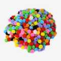 25 Pcs Random Coloured Pom Poms - Kids Crafts. 