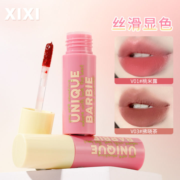 xixi does not redeem fairy tale fog lip gloss velvet matte low saturation pure desire girl affordable white lipstick