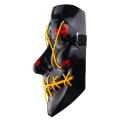 LED Light up Flash EL Wire DJ Party Raver Scary Mask Halloween Costume Cosplay. 