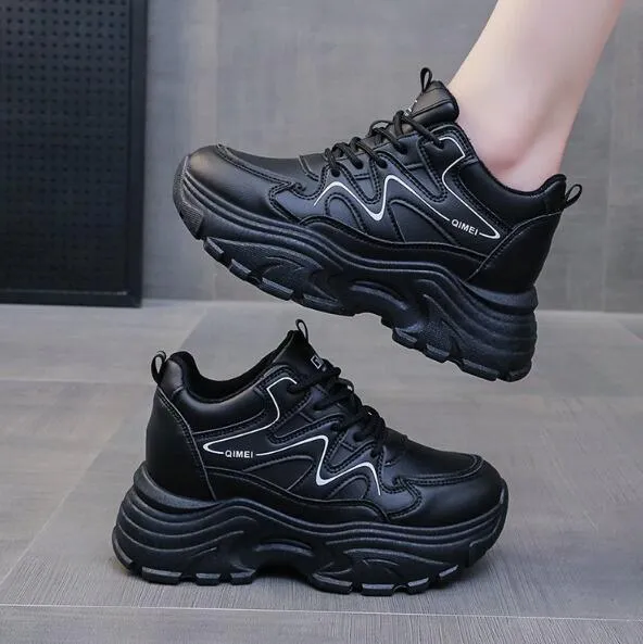 Chunky%20Sneakers%20Women's%20Casual%20Footwear%20Flats%20Vintage%20Thick%20Soled%20Leisure%20Sports%20Shoes%20-%20Image%205