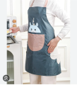 Unisex Striped Apron with Hand Pockets Waterproof Oil Resistant Kitchen Apron. 