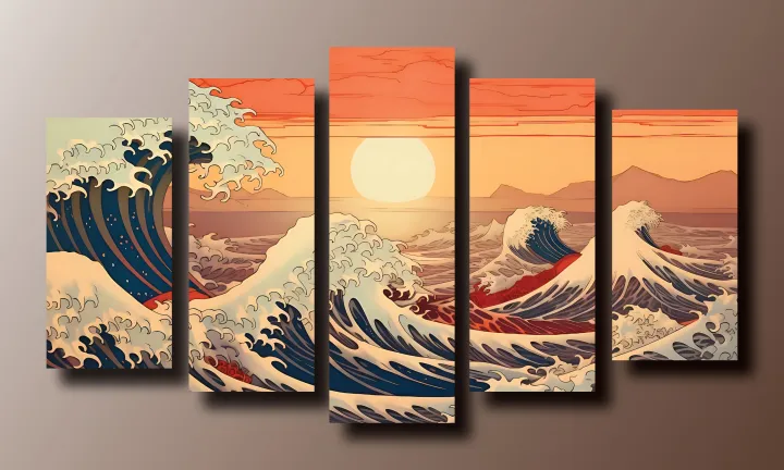 Ocean Wave Sunset