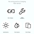 JAERBEE Tuya Zigbee Smart Light and Rain Sensor 2-In-1 Function, Light and Rainwater Detection Smart Life App. 