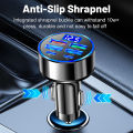 100W 6-Ports USB Type-C Car Charger With Voltage Display PD Fast Charging Power Adapter For Iphone Android Smart Phone Tablet. 