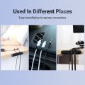 Spreeshop Cable Clips,2 Pack Silicone Adhesive Wire Cable Holder,Cable Organizer USB Cable Holder for Power Cords - 7 Slots. 