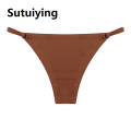Sutuiying 1Pc/2Pcs/4Pcs/7Pcs/Set Women's Panty Thin Belt Cotton Crotch Briefs Comfortable Breathable Seamless Panties. 