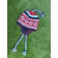 Woolen Topi Hat for Men, Hand Knitted Topi Handmade in Nepal,  Woolen Hat for Men, Ear Flaps Hat. 