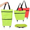 Folding Shopping Pull Cart Trolley Bag with Wheels Foldable Shopping. 