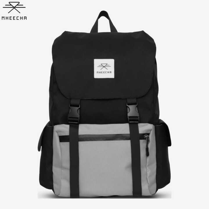 Mheecha%20Boulder%20Sack%20Black/Ice%20Grey%20for%20Men%20and%20Women%20(%20Unisex%20)%20Backpack%20with%20Laptop%20Compartment%20%7C%20Fashion%20Unisex%20Backpack%20%7C%20Bag%20-%20Image%202
