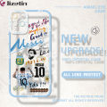 Jizetin for Realme C15 Back Cover Transparent Football Star For Boys Soft Phone Case. 