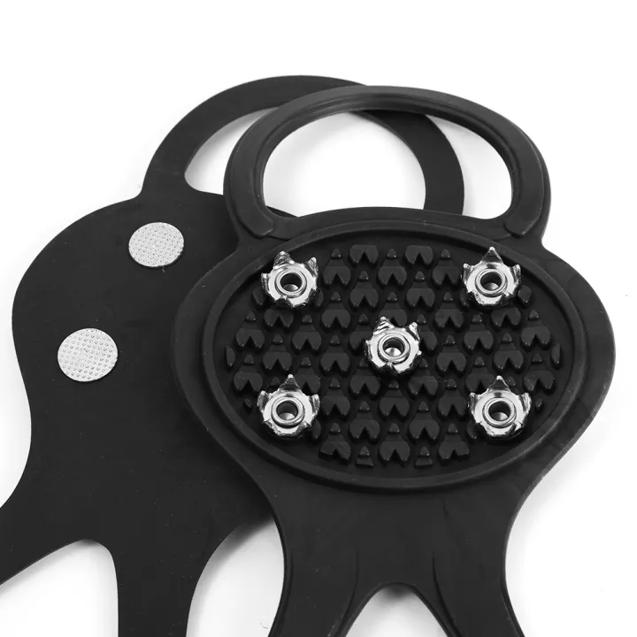 2Pcs%208%20Teeth%20Ice%20Gripper%20Spike%20for%20Shoes%20Winter%20Outdoor%20Anti-Slip%20Hiking%20Mountain%20Climbing%20Crampons%20Anti-slip%20Shoe%20Covers%20-%20Image%207