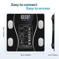 Smart Digital Body Weight Scale with Mobile App Connection – Intelligent Bathroom Weighing Scale with LED Display, High Precision Durable Weight Machine for Home Fitness & Health Tracking. 