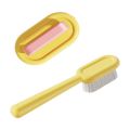 2PCS/SET Durable Plastic Long Handled Shoe Brush Soft Bristled Ergonomic Board Brush Portable Shoe Washing Brush Household Use. 