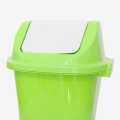 Green Color Gem Plastic Swing Dustbin 409. 