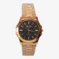 Bolano Golden Color Quartz Analog With Black Dial Watch For Men. 