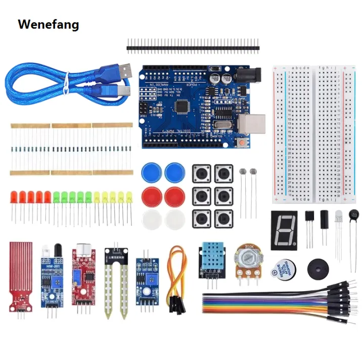 Wenefang%20Basic%20Starter%20Kit%20for%20Arduino%20Uno%20Set%20R3%20DIY%20Fifty%20percent%20discount%20Kit%20-%20R3%20Board%20/%20Breadboard%20+%20Retail%20Box%20-%20Image%204