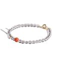 【New arrival】Natural White Crystal Bracelet with Southern Red Bead Accessories Male and Female Hand Jewelry Fashion Simple Gift Giving Creative. 