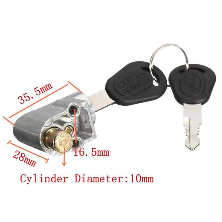 Ignition Lock + 2 key For Motorcycle Electric Bike Scooter E-bike