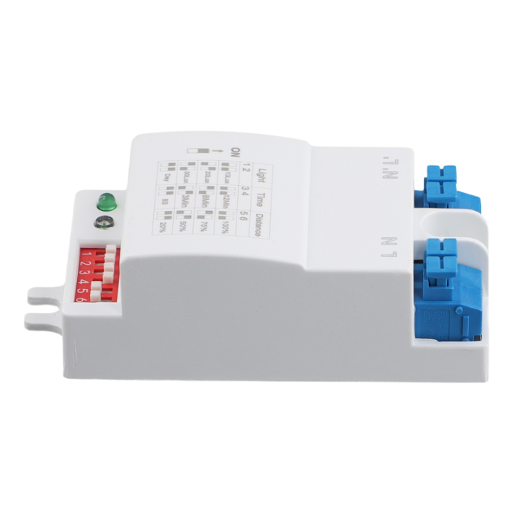 5.8GHz Microwave Radar Sensor Switch Controller 5-8m Human Body Induction On/Off AC220-240V LED Light Sensor Switch
