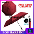 Xujiguanghui Wenefang New Automatic Open Close Anti UV Foldable Umbrella Sturdy Rainproof Windproof Vent Travel Size 便携耐用伸缩伞. 