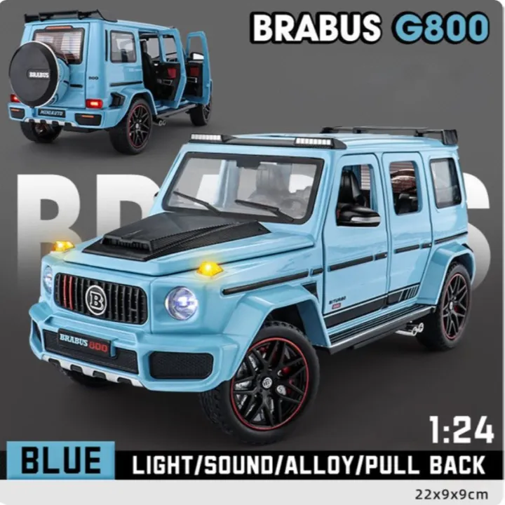 1:18%20Mercedes%20Benz%20BRABUS%20G800%20High%20Simulation%20Diecast%20Metal%20Alloy%20Model%20car%20Sound%20Light%20Pull%20Back%20Collection%20Kids%20Toy%20Gift%20Blue%20Colr%20-%20Image%202