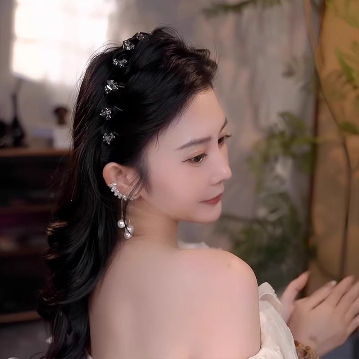 Louis%20Paris%20Princess%20Headband%20Light%20Luxury%20Women's%202025%20New%20Fluffy%20High%20Cranial%20Top%20Hairpin%20Face%20Washing%20High-end%20Headband%20-%20Image%203