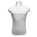 White V-Neck Cotton Tank Top For Men. 