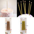 Gold Birthday Candles Pack Of 6. 