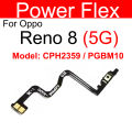 Power Volume Key Flex For OPPO Reno 8 8 Pro+ Plus 8T 8Lite 8Z On OFF Power Volume Side Button Flex Cable Replacement. 