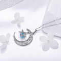 Aurora Premium Galaxy Moon Necklace  For women. 