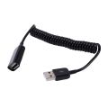 Spiral Coiled USB A male to A female adapter adaptor Cable 1M 3FT. 