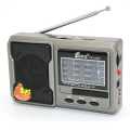 Portable Fm Radio - Usb /Tf Card Music Player With Double Torch Light. 