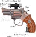 Mini Gun  Shape Wing Proof Refillable Gas Lighter With Laser Pointer. 