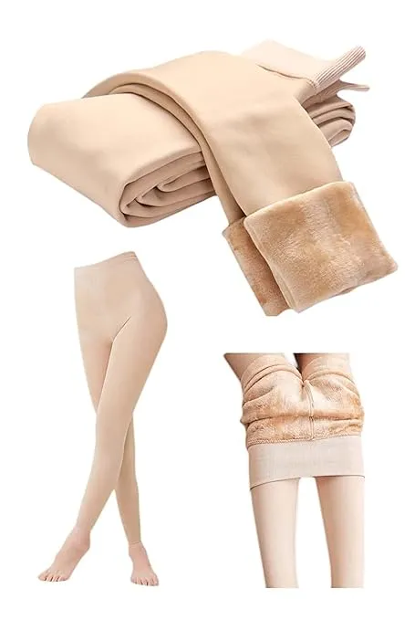 High%20Waisted%20Stretchy%20Fleece%20Lined%20Thigh%20Highs%20Warm%20Thick%20Fur%20Leggings%20(Black%20and%20Skin)%20For%20Women%20-%20Image%202