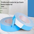 10Meters/Roll New Blue Film White Double Sided Tape Strong Self Adhesive Multifunctional PE Foam Tape 10/15/20/30mm Width Sponge Strip Fixed Pasted Tapes. 
