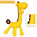 Baby Teething Toys (4 Pack) - Silicone Teethers Soothe Gums, Banana Toothbrushes, Fruit Giraffe Shapes with Storage Case | BPA-Free Teether Set for Toddlers. 