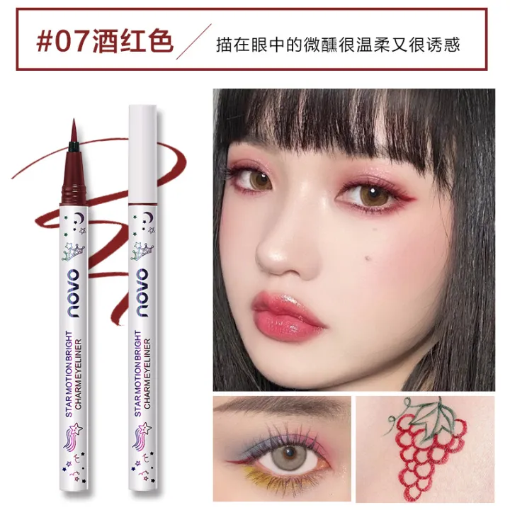 Makeup%20NOVO%20Colored%20Eyeliner%20Female%20Beginner%20Extremely%20fine,%20waterproof%20and%20non-smudging,%20long-lasting%20liquid%20eyeliner,%20soft%20hair%20-%20Image%207