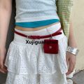 Xujiguanghui Portable Women Waist Bag Red Purse Belt Waist Hot Selling Bag Small Bag Solid Color Women Belt Bag Women. 