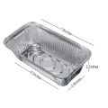Packing Box Aluminium Container 660ml/ silver foil packing box  Pack Of 90Pcs With Lid. 