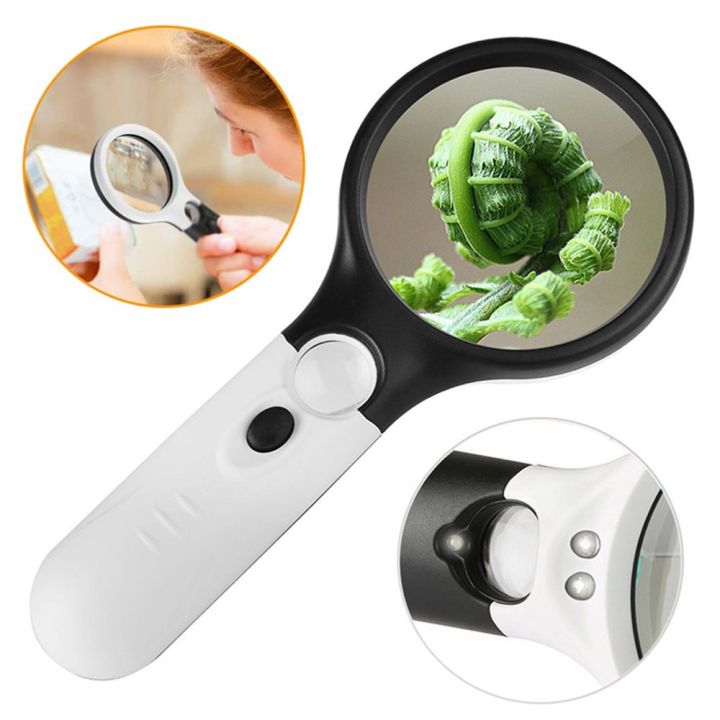 High Quality HD 45X Microscope Handheld Reading Jewelry Magnifiers ...